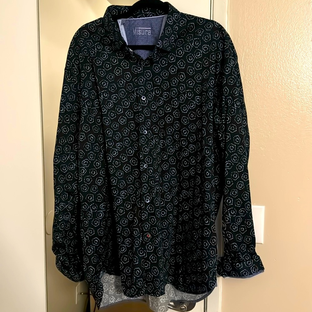 Misura men’s button down long sleeve shirt. Purchased at mirage in Las Vegas.